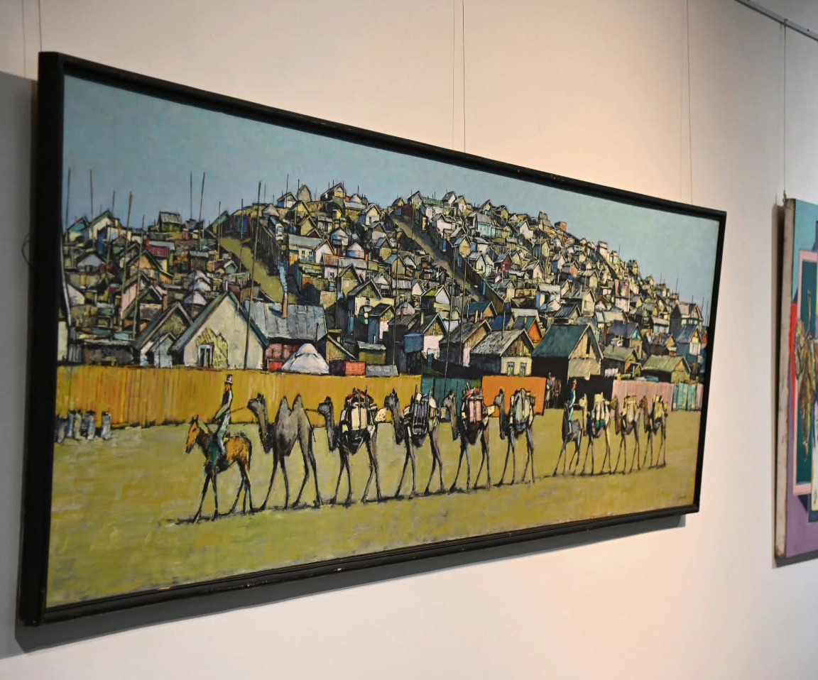 L.Bumandorj’s expressionist country  